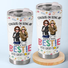 To My Soul Sister - Bestie Personalized Custom Tumbler - Christmas Gift For Best Friends. BFF. Sisters