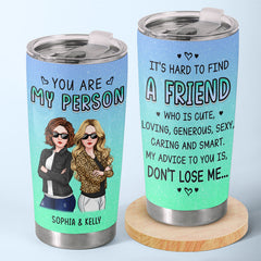 Here's Another Year Of Laughing Together - Bestie Personalized Custom Tumbler - Gift For Best Friends. BFF. Sisters