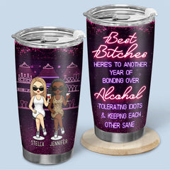 We're Sage & Hood & Wish A Mufuka Would - Bestie Personalized Custom Tumbler - Gift For Best Friends. BFF. Sisters