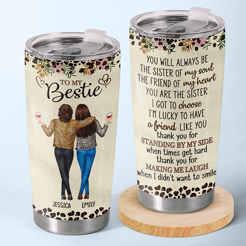 I Love That You're My Soul Sister - Bestie Personalized Custom Tumbler - Gift For Best Friends. BFF. Sisters