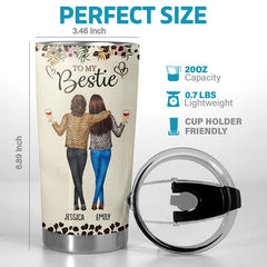 I Love That You're My Soul Sister - Bestie Personalized Custom Tumbler - Gift For Best Friends. BFF. Sisters