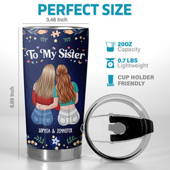 Thanks For Being An Awesome Friend - Bestie Personalized Custom Tumbler - Gift For Best Friends. BFF. Sisters