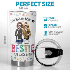To My Soul Sister - Bestie Personalized Custom Tumbler - Christmas Gift For Best Friends. BFF. Sisters