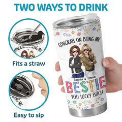 To My Soul Sister - Bestie Personalized Custom Tumbler - Christmas Gift For Best Friends. BFF. Sisters