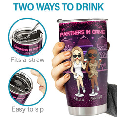 We're Sage & Hood & Wish A Mufuka Would - Bestie Personalized Custom Tumbler - Gift For Best Friends. BFF. Sisters