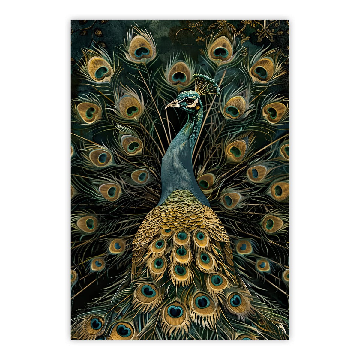 Vintage Peacock No1 Print