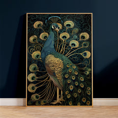 Vintage Peacock No4 Print