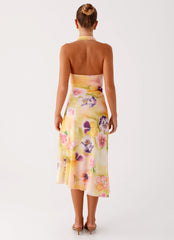Kayce Midi Dress - Sunburst Floral