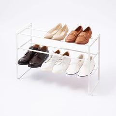 Three-Tier Expandable Shoe Rack (18" H)  - Steel