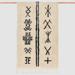 Salima Hand-Knotted Beni Ourain Accent Rug