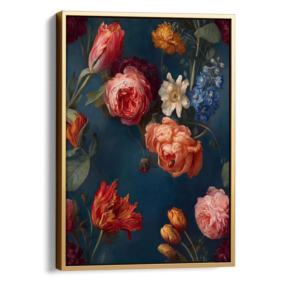 Indigo Bloom Print