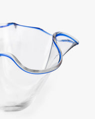 Handmade Glass Ruffled Bowl