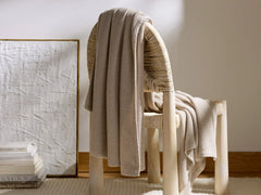 Soft Spun Cotton Throw - FINAL SALE (Natural)