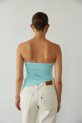 Callie Asymmetrical Twist Front Tube Top