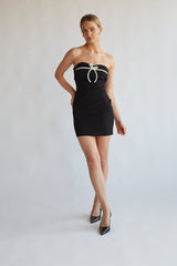 Eloise Strapless Bow Bodycon Mini Dress