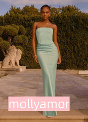 Adara Corset Maxi Dress - Aqua