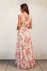 Ginny Floral Chiffon Maxi Dress