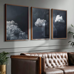 Grey Clouds Set of 3 Prints