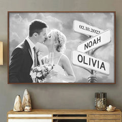 Custom Photo I Just Need You - Couple Personalized Custom Horizontal Poster - Gift For Husband Wife. Anniversary
