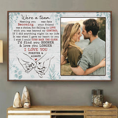 Love You Forever And Always - Couple Personalized Custom Horizontal Poster - Gift For Husband Wife. Anniversary