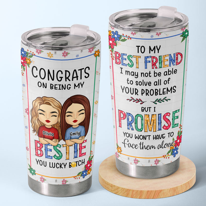 Our Laughs Are Limitless & Our Friendship Is Endless - Bestie Personalized Custom Tumbler - Christmas Gift For Best Friends. BFF. Sisters