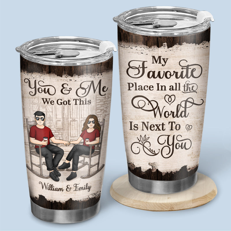 From Our First Kiss Till Our Last Breath - Couple Personalized Custom Tumbler - Gift For Husband Wife. Anniversary