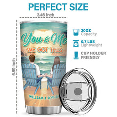Happily Annoying Each Other And Still Going Strong - Couple Personalized Custom Tumbler - Gift For Husband Wife. Anniversary