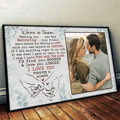 Love You Forever And Always - Couple Personalized Custom Horizontal Poster - Gift For Husband Wife. Anniversary