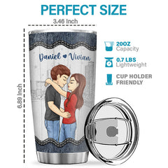 You're My Sun. My Moon. All My Stars - Couple Personalized Custom Tumbler - Gift For Husband Wife. Anniversary