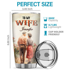 Our Home Ain't No Castle But Still You Are My Queen Forever - Couple Personalized Custom Tumbler - Gift For Couple. Husband Wife. Anniversary. Engagement. Wedding. Marriage Gift