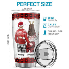 I Love You. I'm Keeping You - Couple Personalized Custom Tumbler - Christmas Gift For Husband Wife. Anniversary