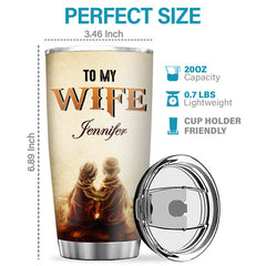 I Married You Because I Cannot Live Without You - Couple Personalized Custom Tumbler - Gift For Couple. Husband Wife. Anniversary. Engagement. Wedding. Marriage Gift