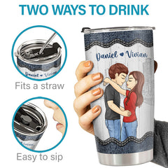 You're My Sun. My Moon. All My Stars - Couple Personalized Custom Tumbler - Gift For Husband Wife. Anniversary