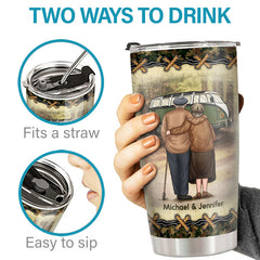 To My Wife I Can Not Live Without You - Couple Personalized Custom Tumbler - Gift For Wife. Anniversary